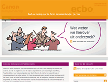 Tablet Screenshot of canonberoepsonderwijs.nl